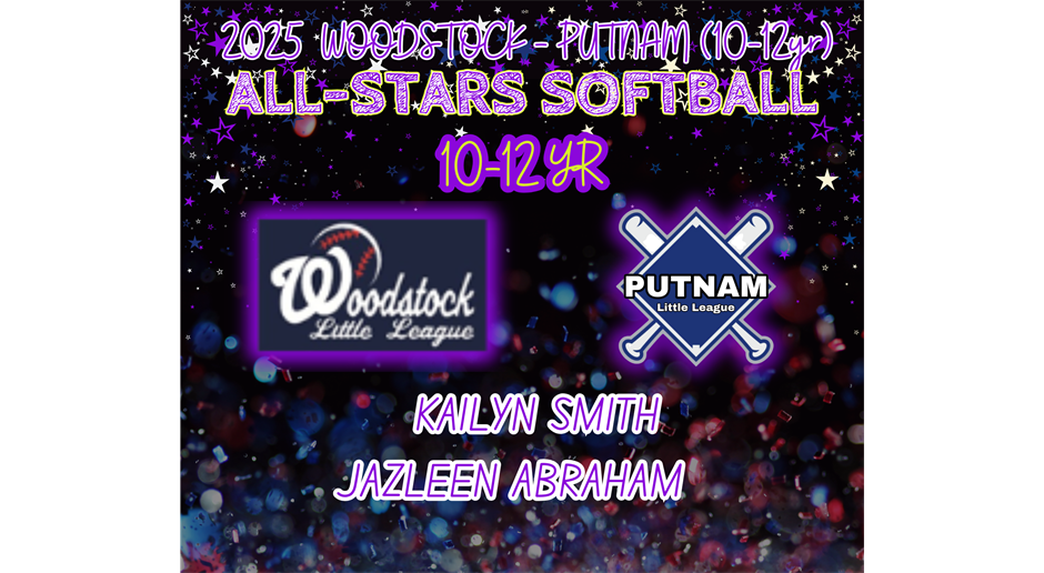 10-12 ALL STAR SOFTBALL Woodstock Putnam